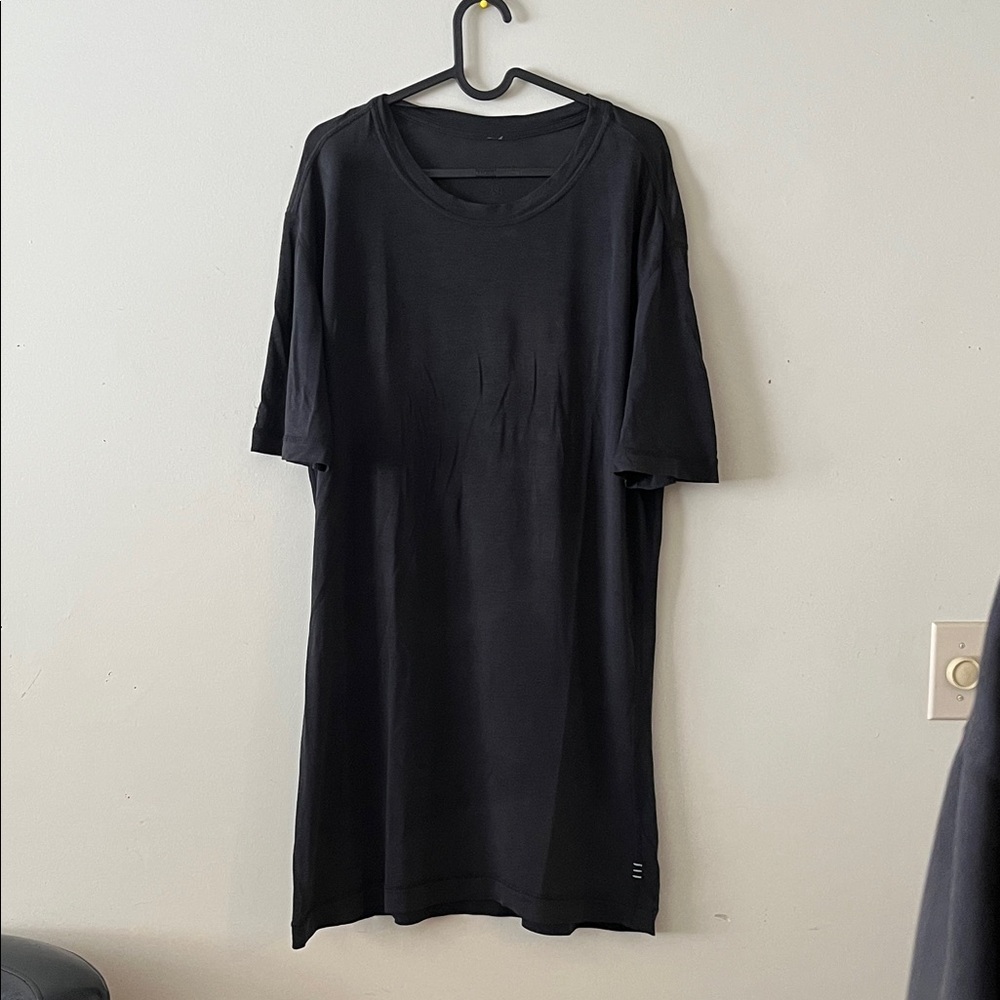 Lululemon Black Short Sleeve T-Shirt Dress